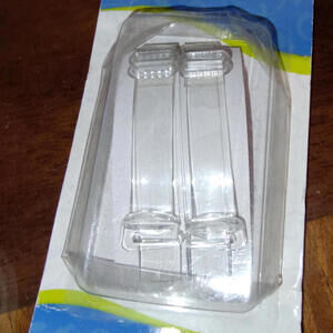 Dritz 11004 Detachable & Adjustable Fashion Straps, Clear